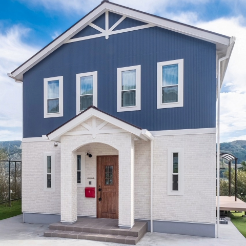 収納たっぷり・家事楽動線の北欧風注文住宅:伊豆市大平